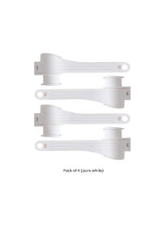 Generic Kitchen Bag Sealing Clips Food Freshness Preservation White 4 Pack 