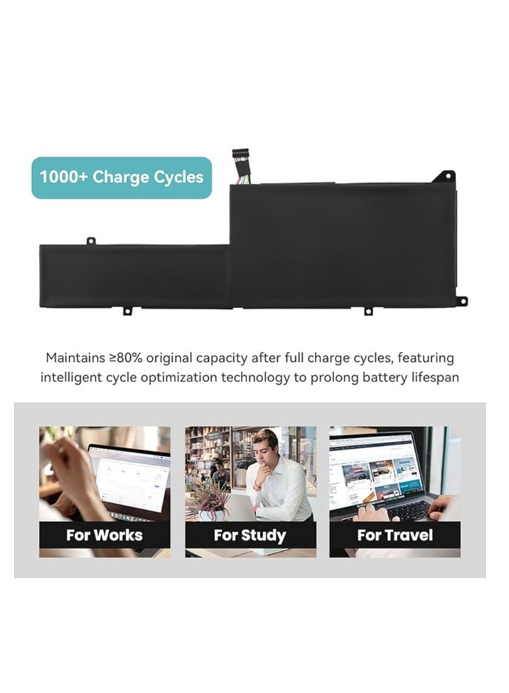 Terabyte بطارية لابتوب بديلة 52.5Wh L21C3PE0 L21L3PE0 L21M3PE0 لجهاز Le-novo IdeaPad Flex 5 14ALC7 14IAU7 14IRU8 14ABR8، Flex 5 16ALC7 16IAU7 16IRU8 16ABR8 LSeries 21M3PE1 L21B3PE0 L21D3PE0 5B11F38034 - Image 5