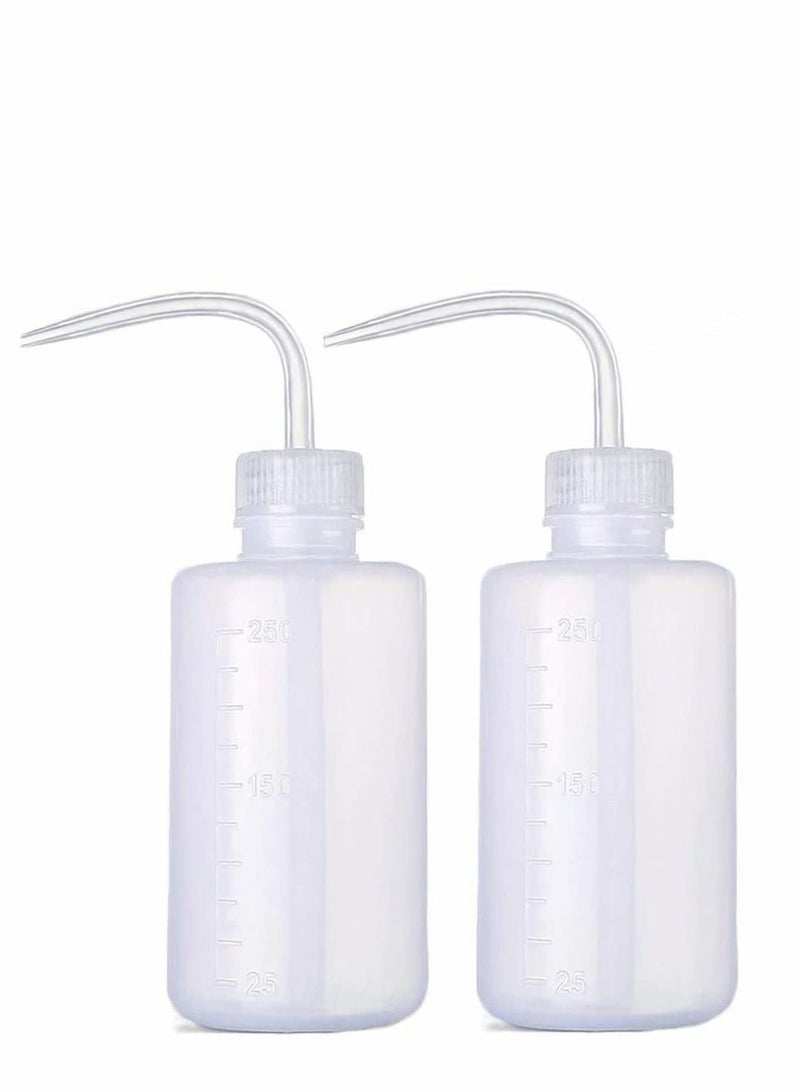 KASTWAVE Squeeze Washing Bottle, Succulent Watering Bottle, Plastic Wash Plant Bottle House Plant Bend Mouth Watering Can, 2 pack 250 ML  - Image 1