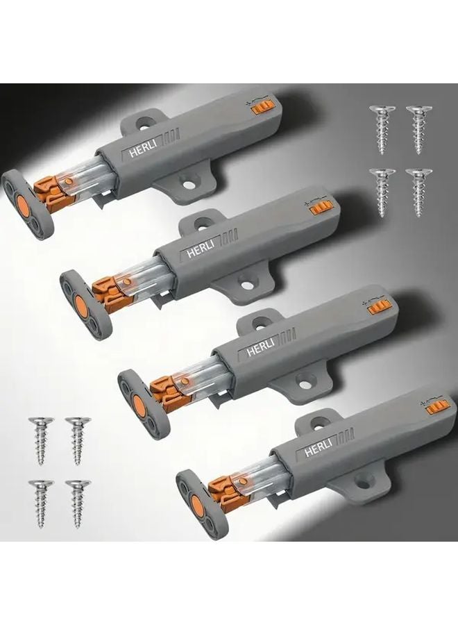 4pcs 30N Spring Self Closing Cabinet Door Closures Push to Lock Latches - Image 2