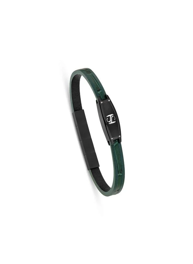 Saint Honore Paris Monceau Flat Leather Bracelet for Men