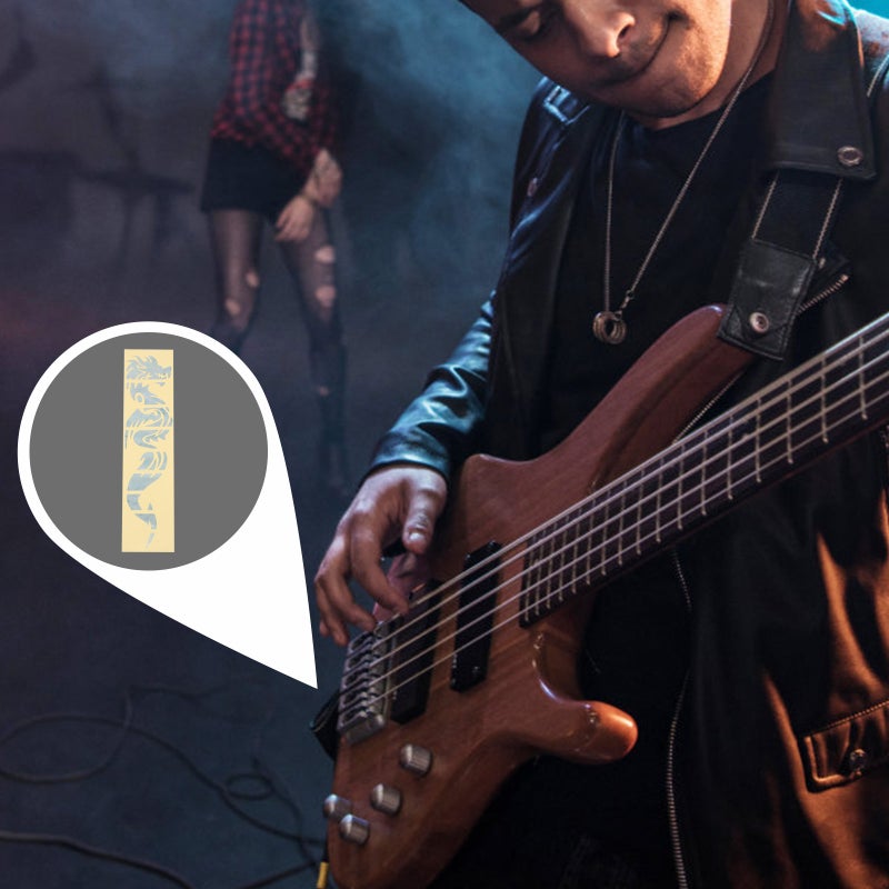 🎸 ملصق رقبة غيتار بنقشة لتخصيص الآلات الموسيقية من مادة في سي - Image 3