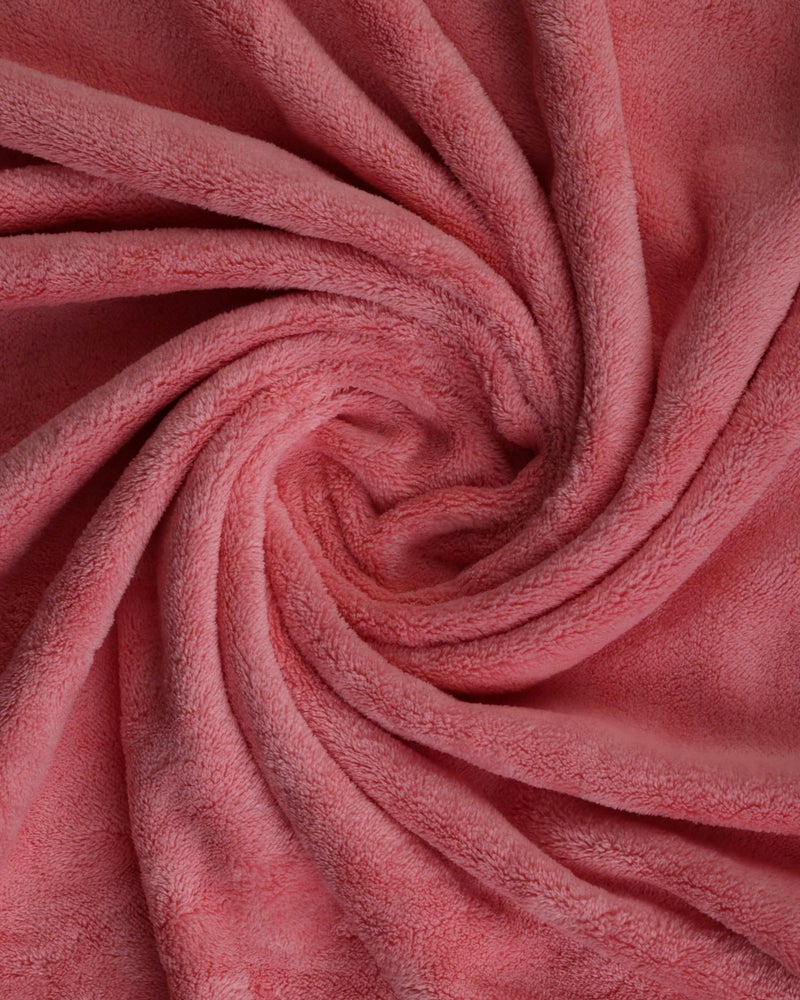 Glivary Microfiber 300 TC Large Bath Towels | (70X140) Extra Soft Plush & Quick Dry High Absorbency Large Size Towels For Bathing (Pink) - Image 3
