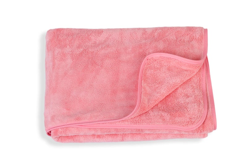 Glivary Microfiber 300 TC Large Bath Towels | (70X140) Extra Soft Plush & Quick Dry High Absorbency Large Size Towels For Bathing (Pink) - Image 4