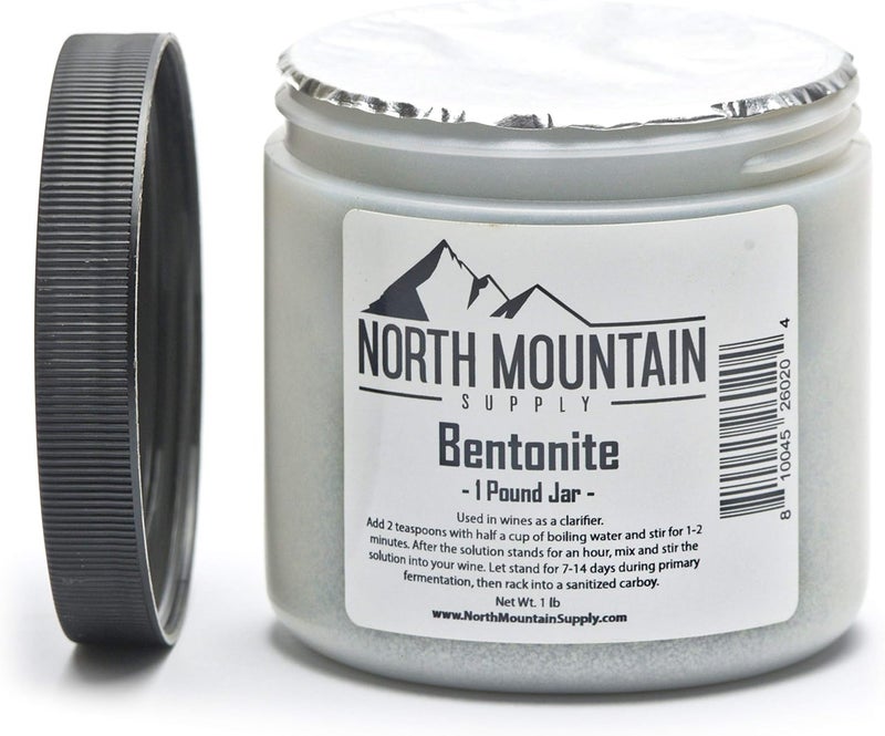 North Mountain Supply Food Grade Bentonite Clay - 1 Pound Jar for Winemaking and DIY Cosmetics - Image 2