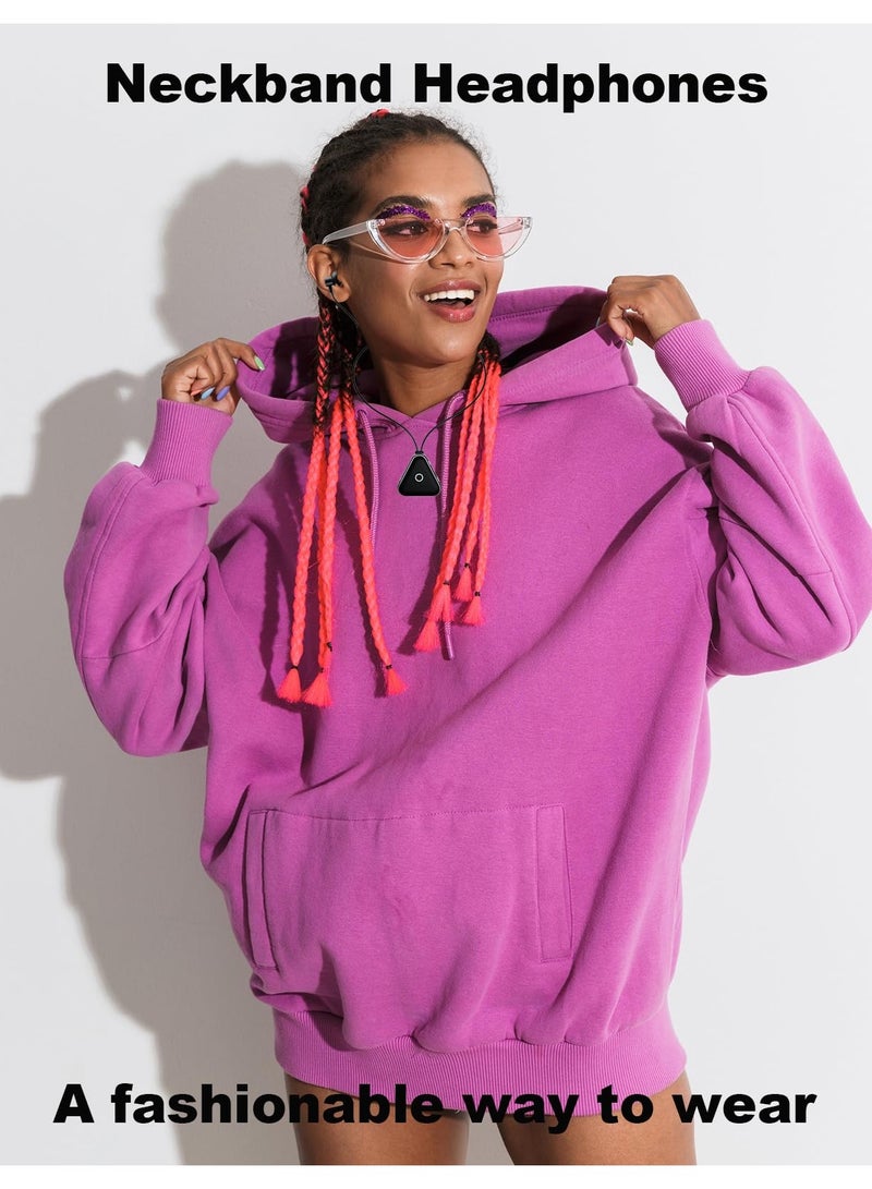 Excefore Around The Neck Headphones Wireless Bluetooth Around The Neck Earbuds Neckband Bluetooth Headphones Headset Neck Band Bluetooth Earbuds Neckband Head Phones Ear Buds - Image 2