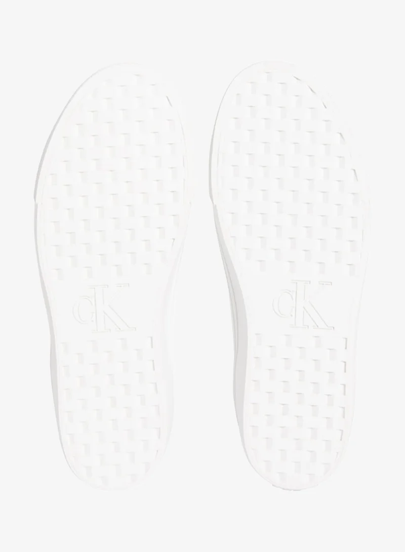 Calvin Klein White Leather Flatform Trainers for Women | Best Price UAE