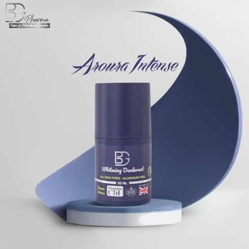 BG Deodorant Roll-On Aroura Intense – 50 ML-48-Hour Protection - Aluminum-Free - Soft & Gentle - Image 2