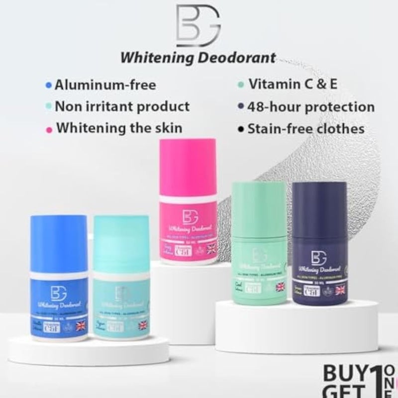 BG Deodorant Roll-On Aroura Intense – 50 ML-48-Hour Protection - Aluminum-Free - Soft & Gentle - Image 3