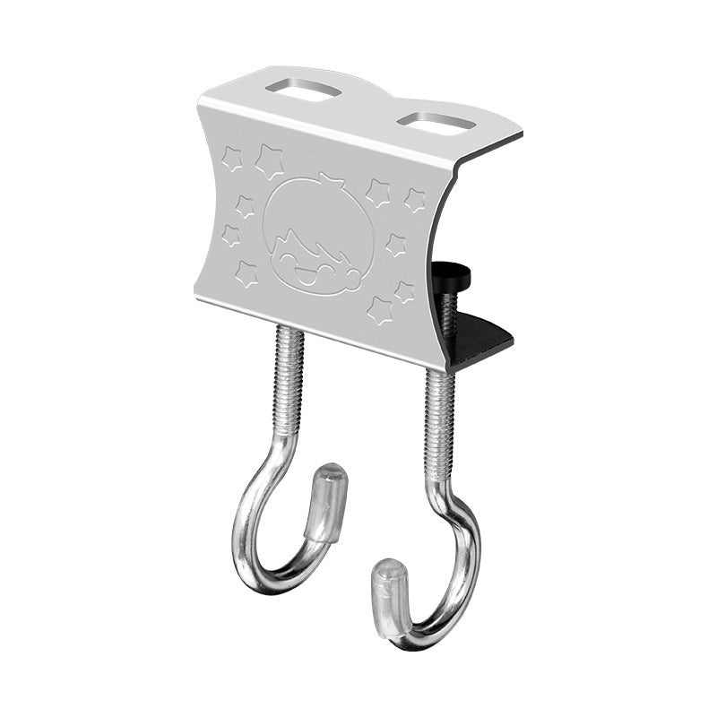 Durable Desk Side Hooks for Student Backpacks Double hook without stickers