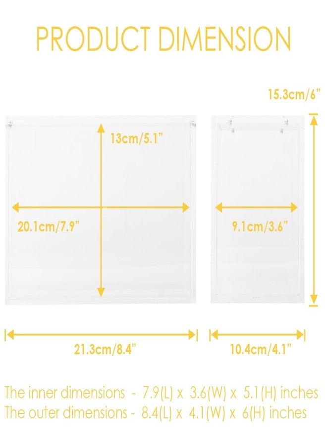 Baskiss Acrylic Magnetic Case for Magic The Gathering Standard Bundle, 7mm Ultra-Thick Display Cover with 4 Magnets - Image 2