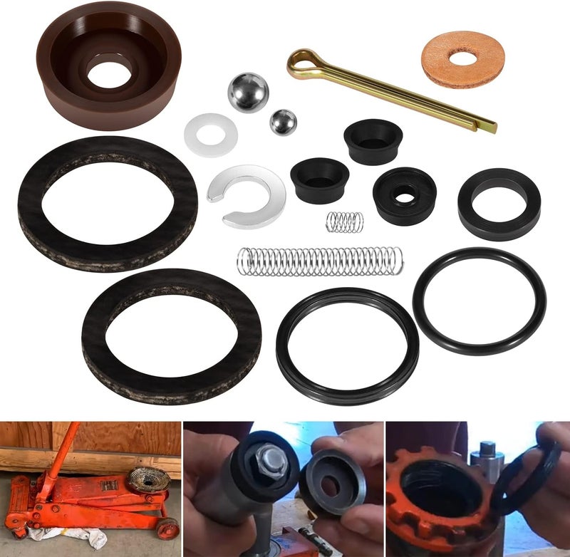 Deargooday Seal Replacement Repair Rebuild Kit for Floor Jack Hein Werner WS Model 1-1/2 Ton (16PCS) - Image 1