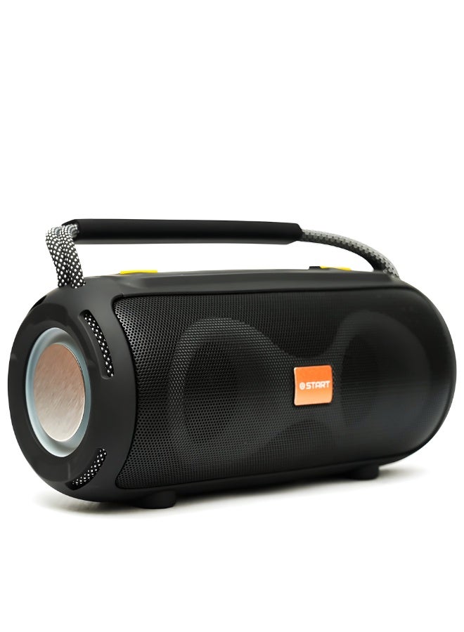 Start Portable Wireless Bluetooth Speaker ST-311 with RGB Lights, Dual Drivers, 12H Battery, Carry Handle – Loud Sound for Outdoor & Home - Black - Image 2