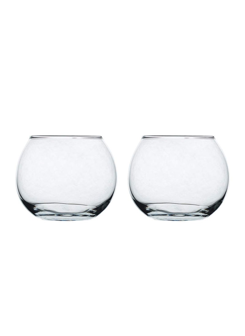 Incrizma Incrizma Votive Tea Light Candle Holder, Clear, Lead Free Glass, Set of 2, Home Decor for Weddings, Parties, Aromatherapy, Decorative LED/Tea Light Candles (10 Cm Round, 2)  - Image 2