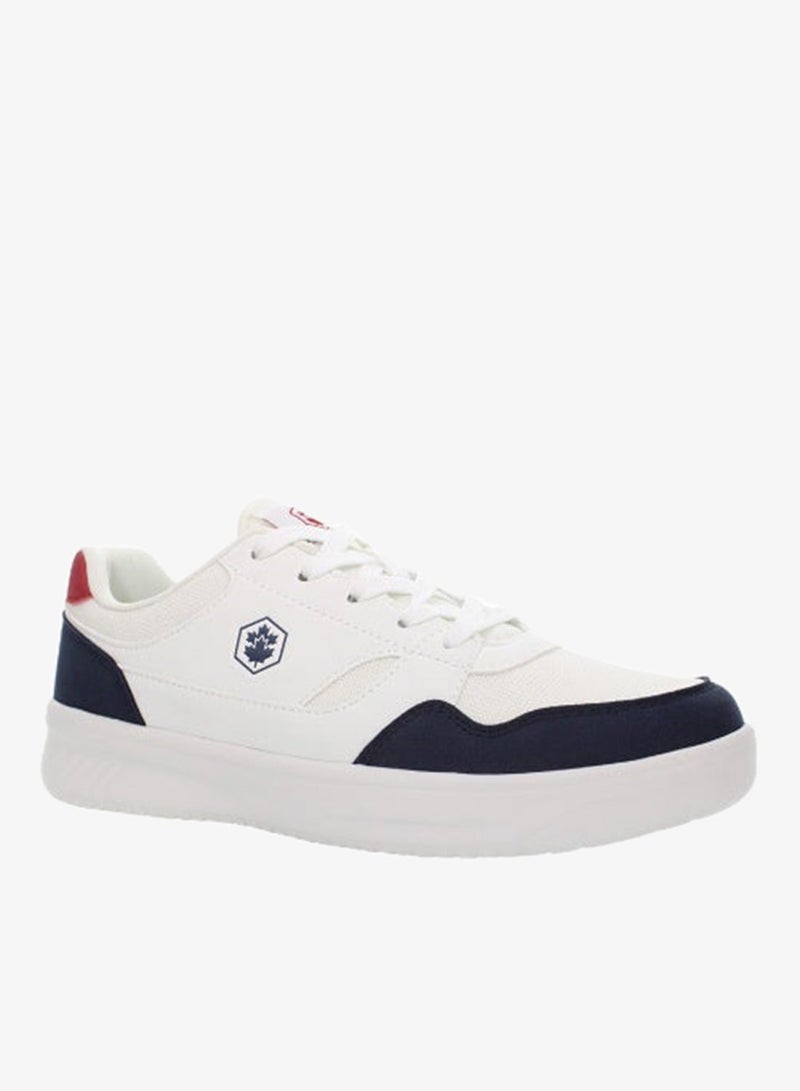 LUMBERJACK Men’s White / Navy Red Low‑Top Casual Sneakers – Lightweight Comfortable Daily Trainer - Image 2