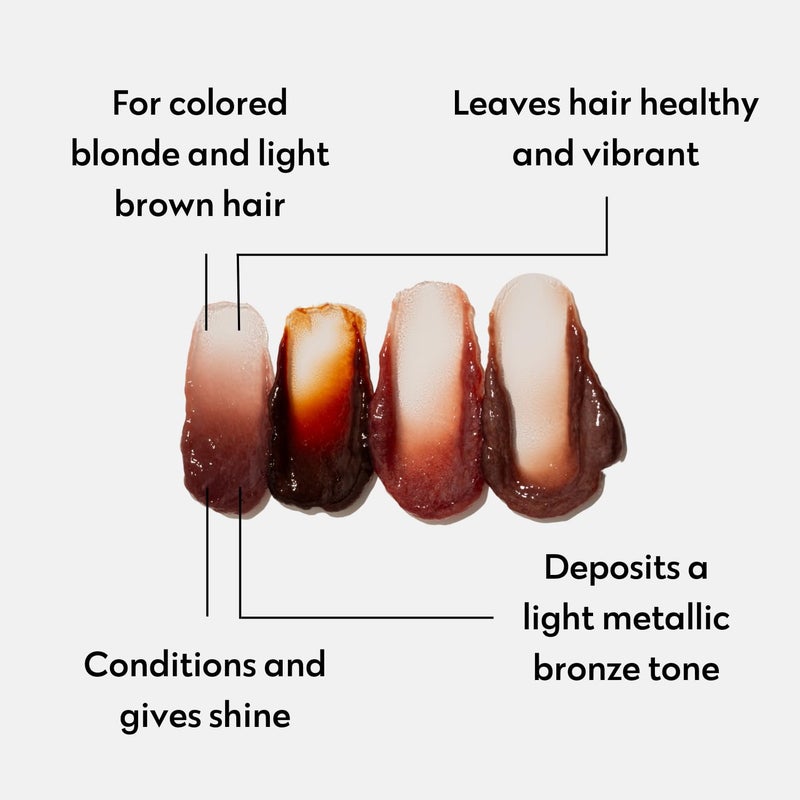 FOUR REASONS Color Mask - Bronze - (27 Colors) Toning Treatment, Color Depositing Conditioner, Tone & Enhance Color-Treated Hair - Semi Permanent Hair Dye, Vegan and Cruelty-Free, 6.76 fl oz - Image 4