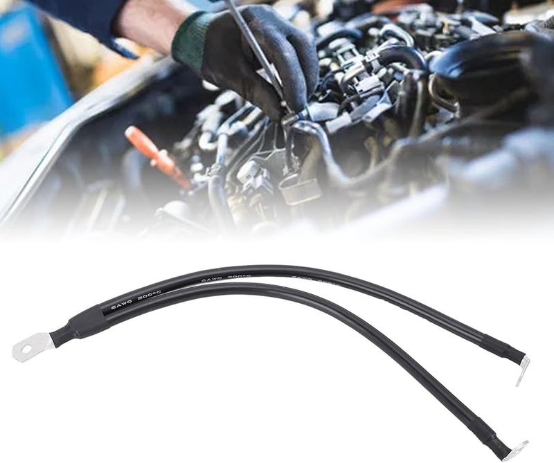 6 AWG Battery Cables 20cm High Efficiency Inverter Cable for Automotive Solar Marine Boat RV - Image 4