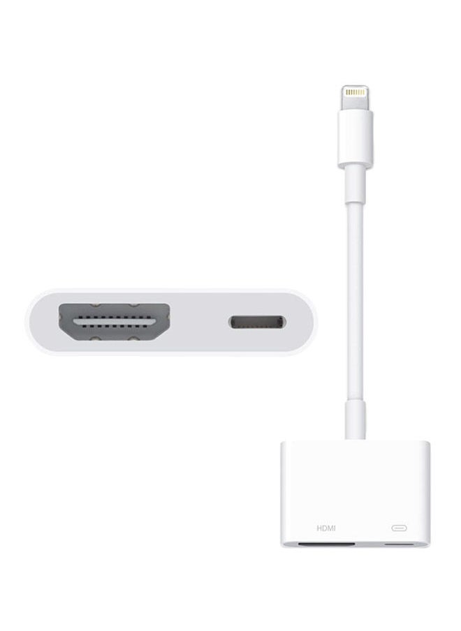 NIBEMINENT Lightning To Digital AV Adapter White 