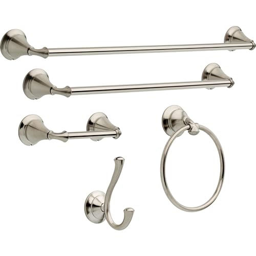 DELTA FAUCET Rubber Limited 79450-SS Linden Wall Mount Pivot Arm Toilet Paper Holder Bath Hardware Accessory in Stainless Steel - Image 3