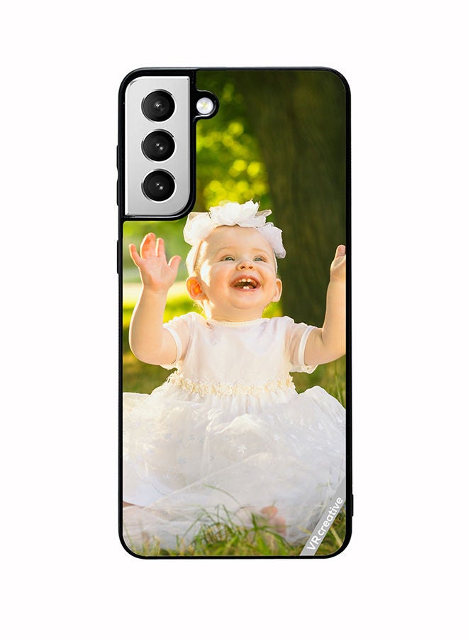 VR CREATIVE Protective Case Cover For Samsung Galaxy S22 5G Princess Baby Girl Design Multicolour - Image 1