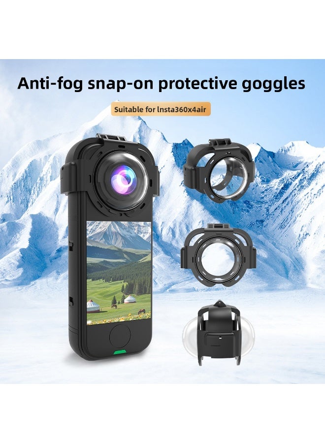 Compatible with Insta360 X4 Air – Snap-On 9H Tempered Glass Lens Protector with 98% Light Transmission, Anti-Fog and Hydrophobic Coating - Image 3