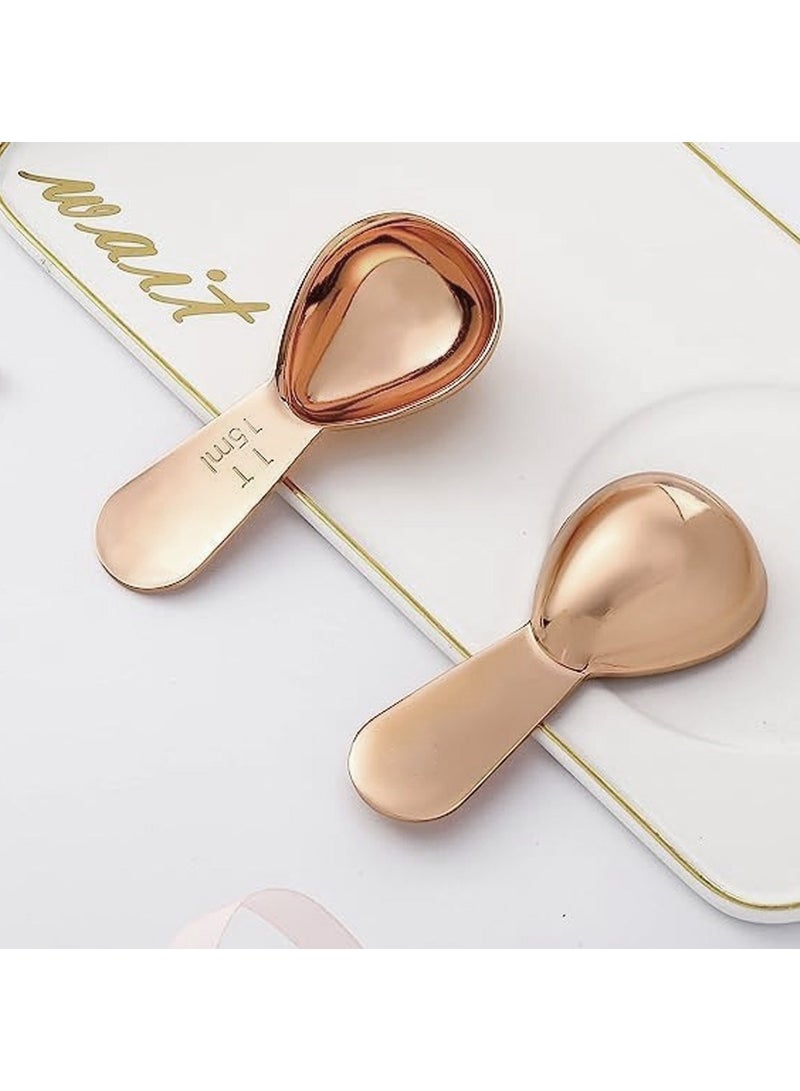 3 Pieces 15ML Tablespoon,Coffee Scoop Stainless Steel Coffee Scoops Short Handle Tablespoon Measuring Spoons for Coffee Tea Sugar Food Seasoning Spoon Milk Powder Tea Spoon  - Image 5