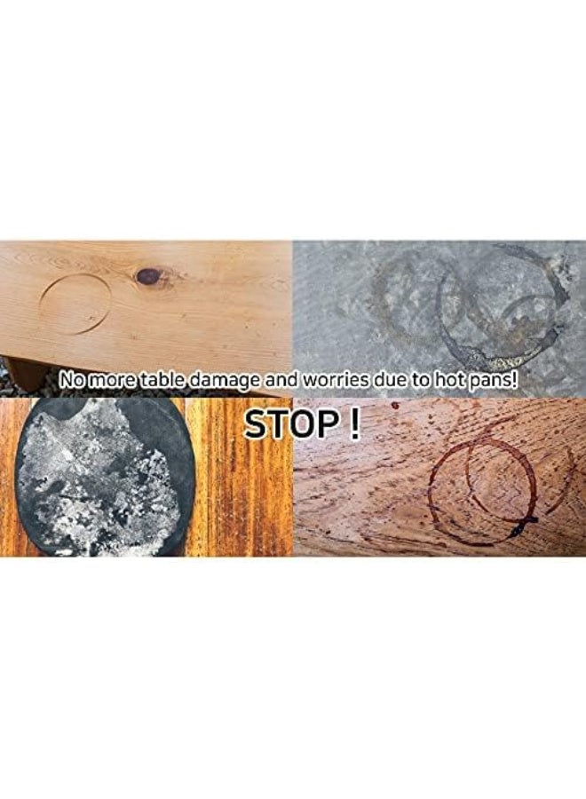 حامل أواني ساخنة ستانلس ستيل - لون أسود - Image 3