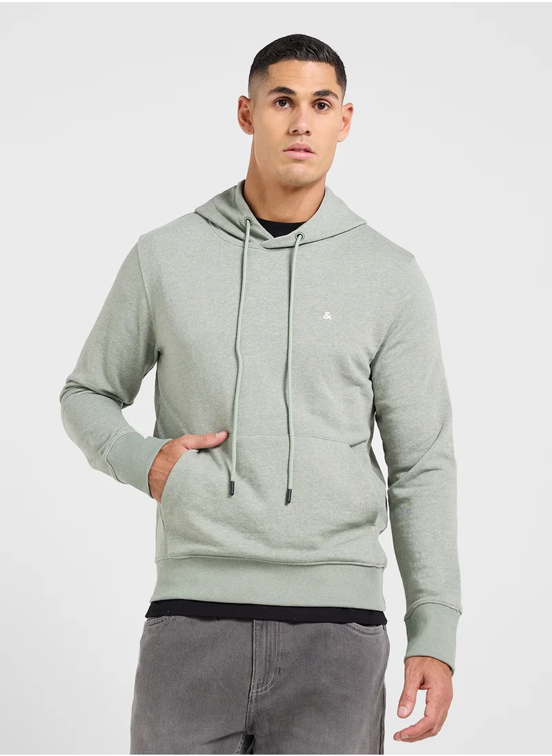 JACK & JONES Graphic Print Pull Over Hoodie