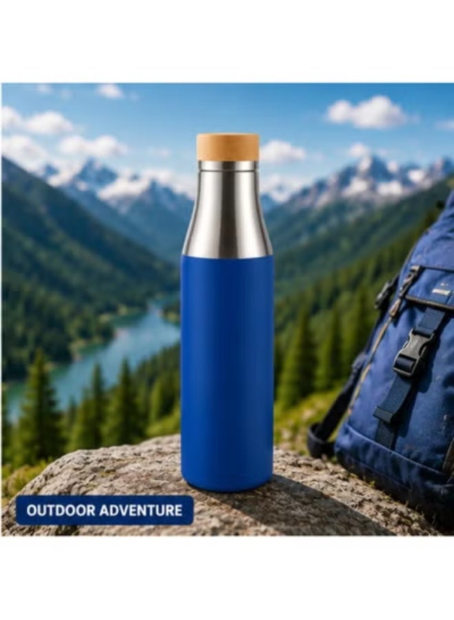 HXD Zoomlion Sustainable Stainless Steel Water Bottle with Bamboo Lid and Silicone Sleeve – Eco-Friendly Reusable Insulated Sports Bottle for Travel, Gym, Office & Outdoor Use - Image 5
