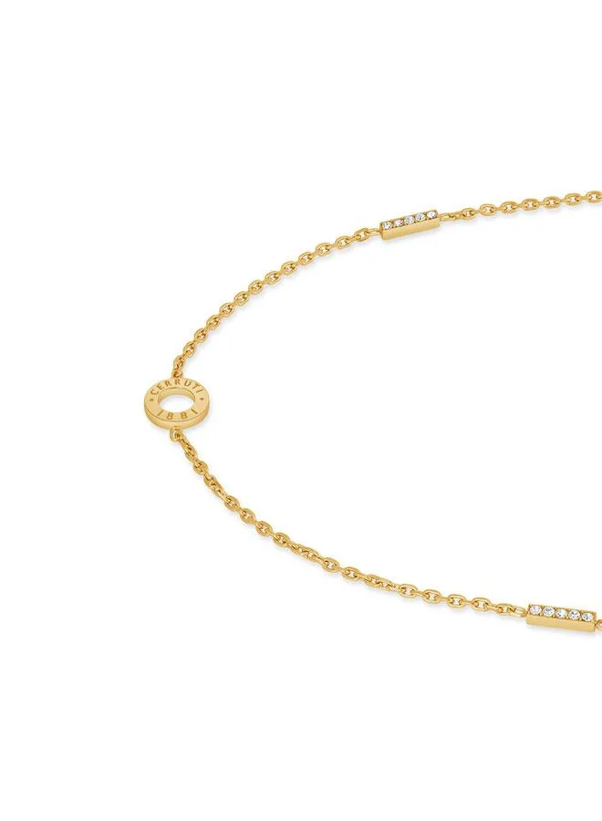 شيروتي 1881 Erika Gold Plated Stainless Steel Chain Necklace for Women 700mm