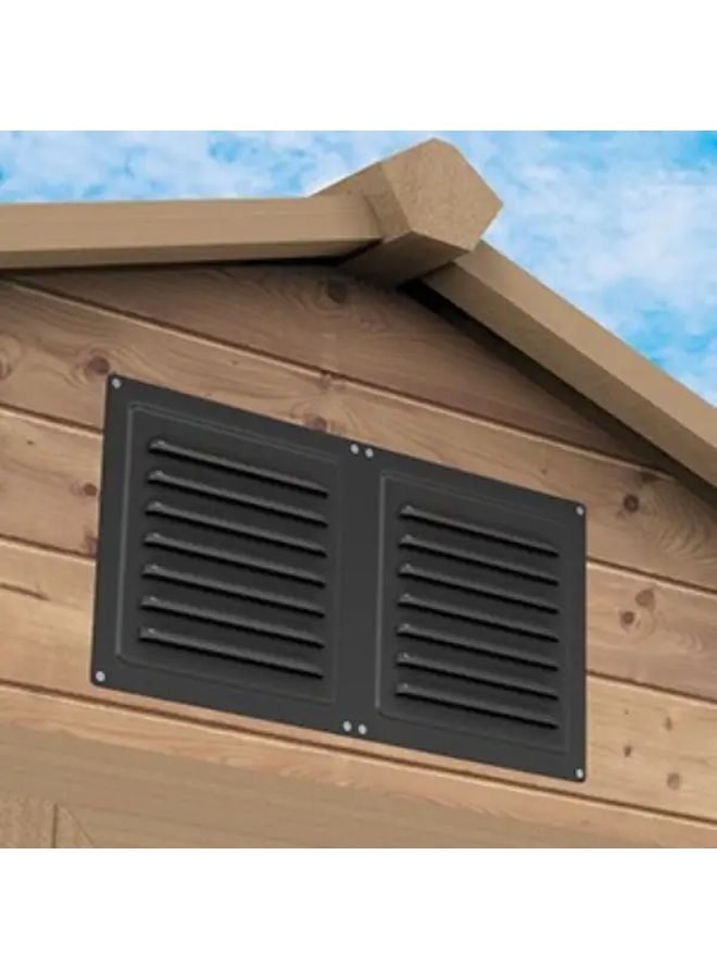 1 قطعة من المشبك التهوية المعدني الأسود مع طلاء مضاد للصدأ وشبكة مدمجة - Image 5