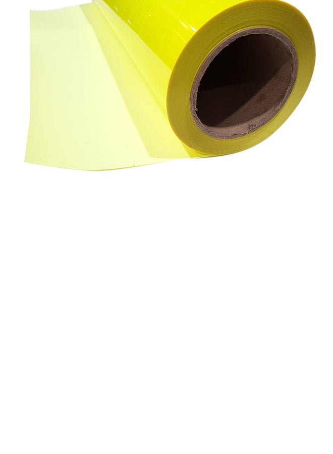 NIBEMINENT Heat Transfer Vinyl And PU Holograph Sticker Neon Yellow - Image 3