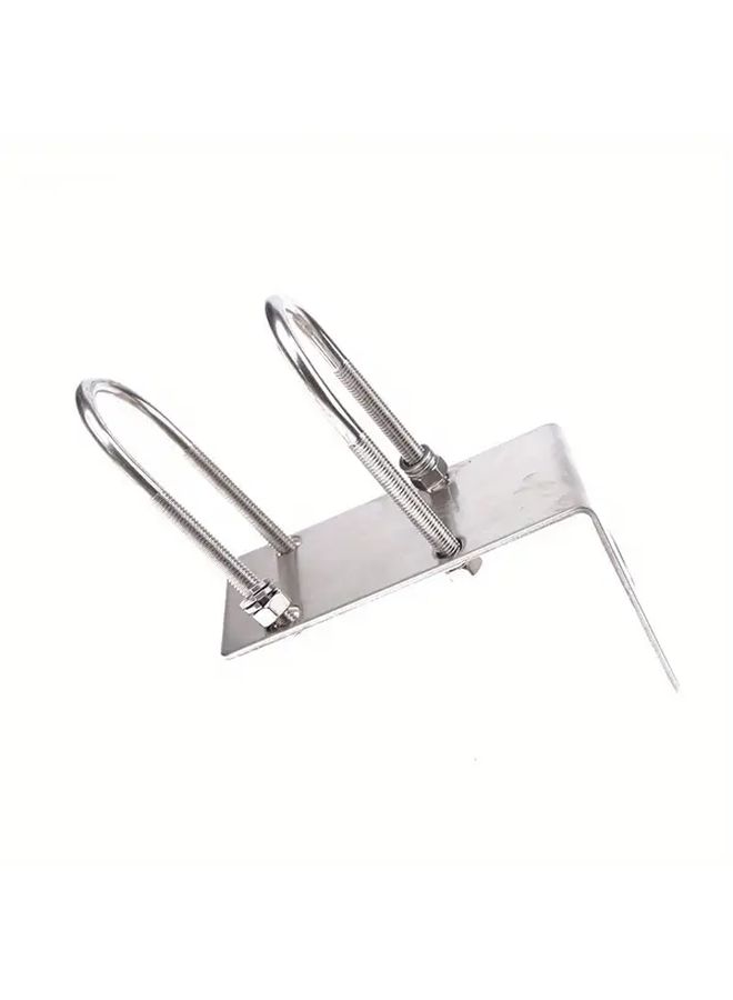Heavy Duty Car Antenna Mounting Bracket Adjustable Clamp with Screw Holes for Vehicle Roof Balcony Parking Lot Compatible with Most Cars Trucks RVs Boats Secure Antenna Holder for Radio Reception Emergency Communication Easy Installation Outdoor Use Compact Design High Strength Material Pack of 1 - Image 5