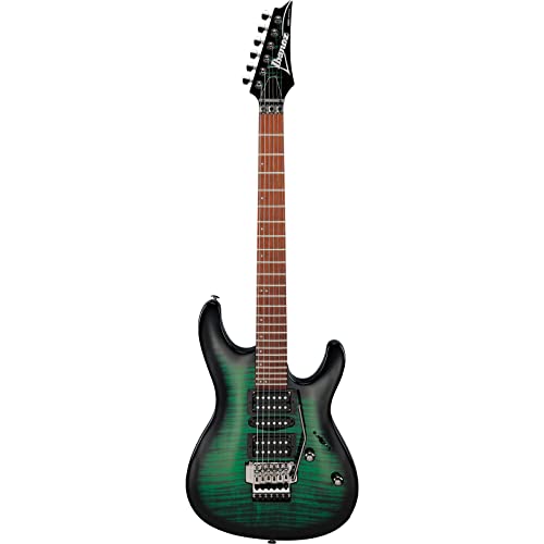 Ibanez Kiko Loureiro Signature KIKOSP3 Electric Guitar Trans Emerald Burst - Image 1
