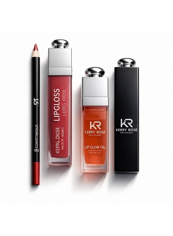 Kerry Rose Makeup Products Best Quality Soft Matte Finish Office Wear Shades Light On Lips - Image 2