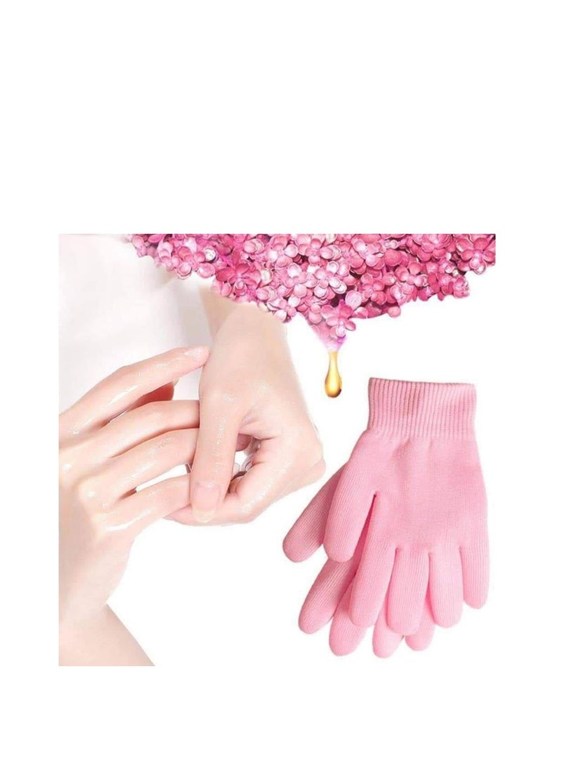 Generic - Reusable Spa Gel Gloves, Moisturizing Whitening Exfoliating Hand Gloves, Random Color - Image 1