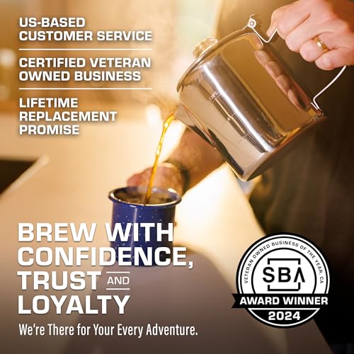 COLETTI Bozeman Percolator Coffee Pot — NO Aluminum or Plastic [6 cup] - Image 5