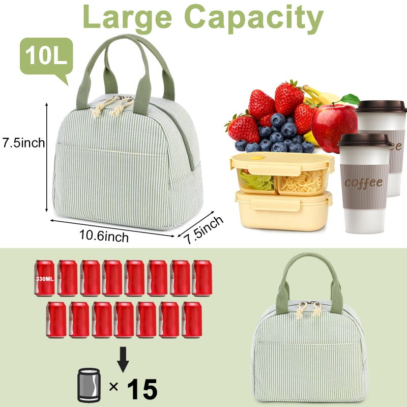 Bluboon Lunch Box for Women Cute Lunch Bag Reusable Insulated Lunch Bags Large Capacity Lunchbox Cooler for Work Picnic or Travel gifts for women - Image 4