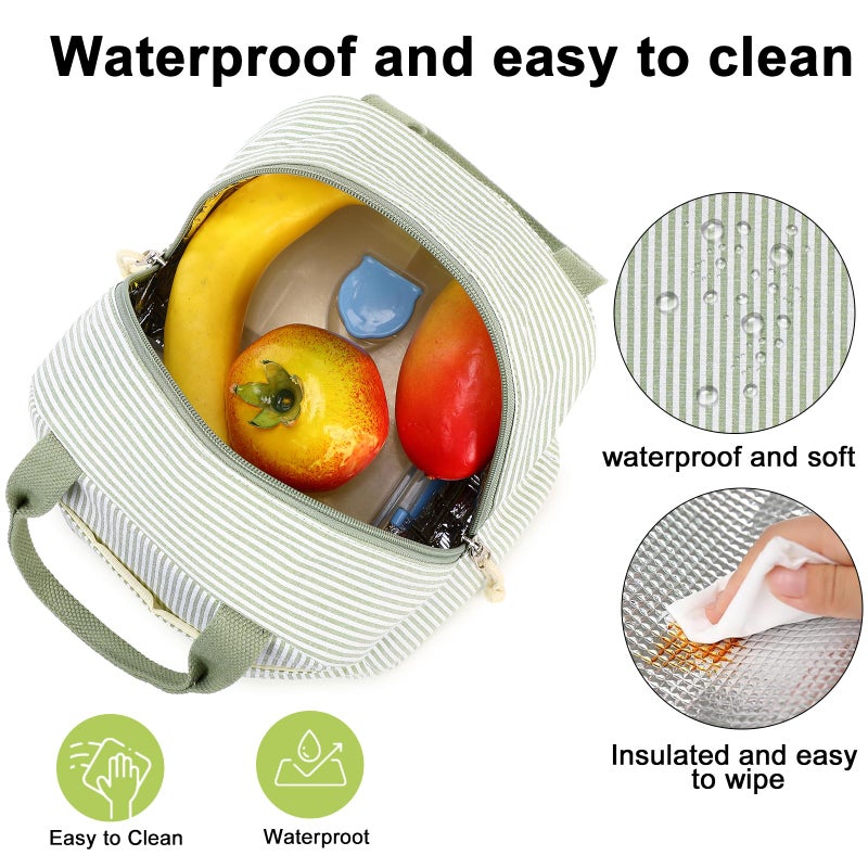 Bluboon Lunch Box for Women Cute Lunch Bag Reusable Insulated Lunch Bags Large Capacity Lunchbox Cooler for Work Picnic or Travel gifts for women - Image 5