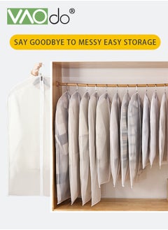 VAOdo 14PCS Clothes Dust Covers Large Medium and Small 3 Sizes Transparent Breathable Hanging Zip Clothes Storage Cover  - Image 2