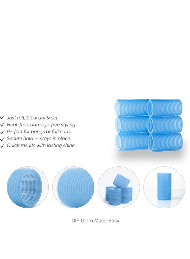 HOMESTAR 6 Pcs Heatless Hair Rollers, Jumbo Size Spiral Rollers for DIY Hair Roller, Lightweight Hair Styling Tools for Home & Salon - Image 2