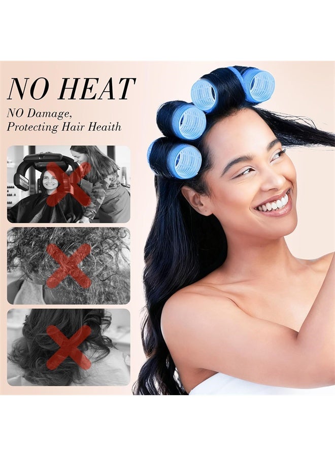 HOMESTAR 6 Pcs Heatless Hair Rollers, Jumbo Size Spiral Rollers for DIY Hair Roller, Lightweight Hair Styling Tools for Home & Salon - Image 4