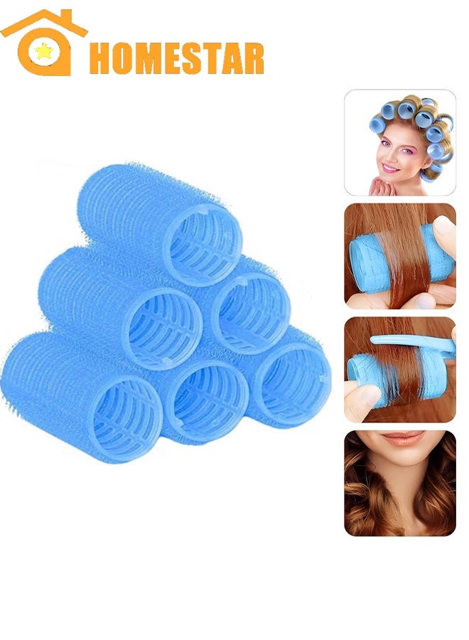 HOMESTAR 6 Pcs Heatless Hair Rollers, Jumbo Size Spiral Rollers for DIY Hair Roller, Lightweight Hair Styling Tools for Home & Salon - Image 1
