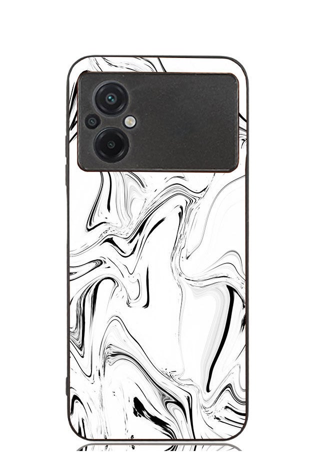 Okteq - TPU Protection and Hybrid Rigid Clear Back Cover Case Marble for Xiaomi Poco M5 / Xiaomi Poco M4 5G - Image 1