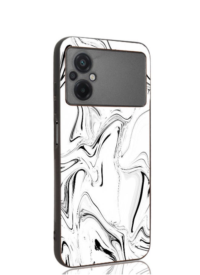 Okteq - TPU Protection and Hybrid Rigid Clear Back Cover Case Marble for Xiaomi Poco M5 / Xiaomi Poco M4 5G - Image 1