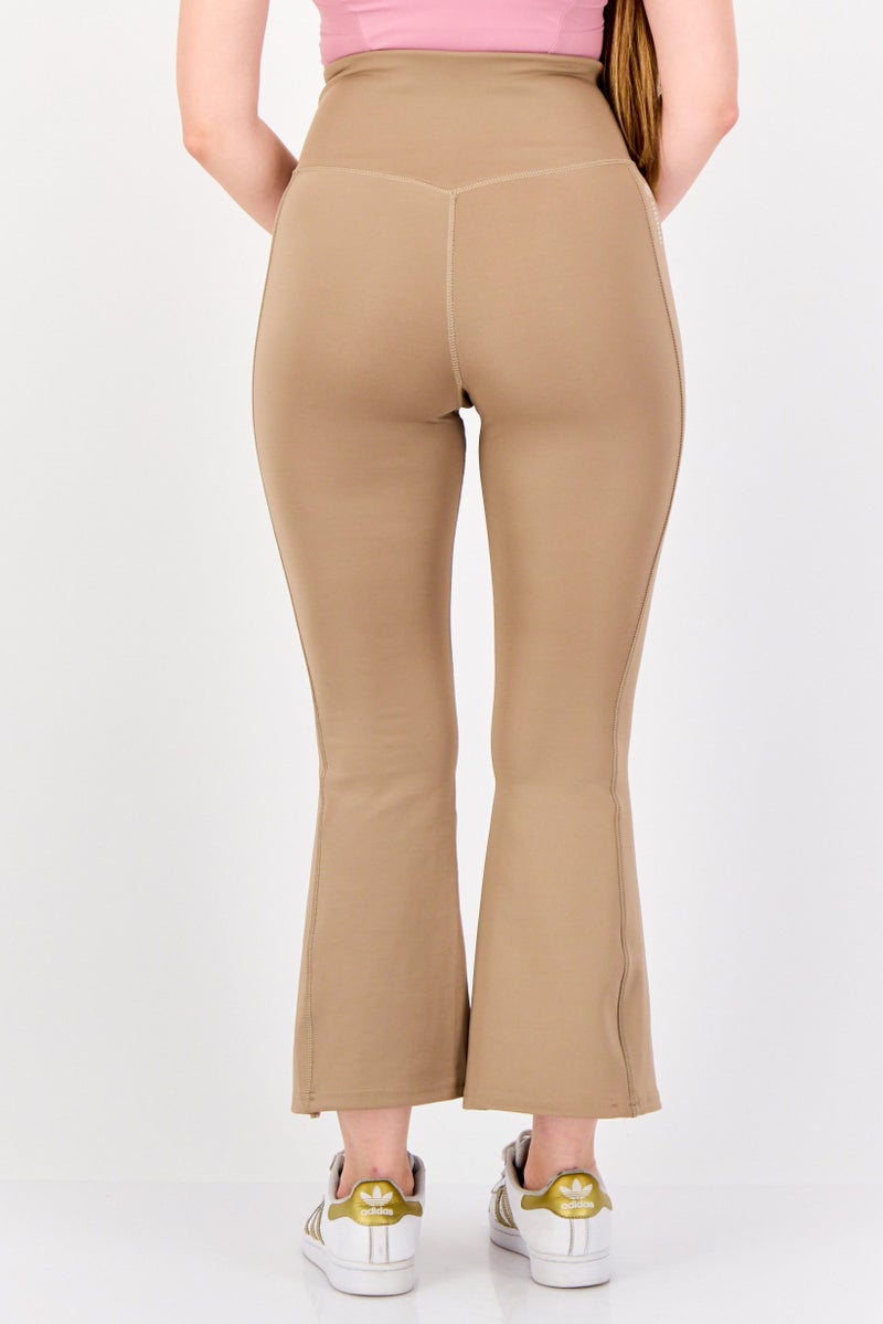 Adidas Women Sportswear Fit Outdoor Leggings, Tan  - Image 3