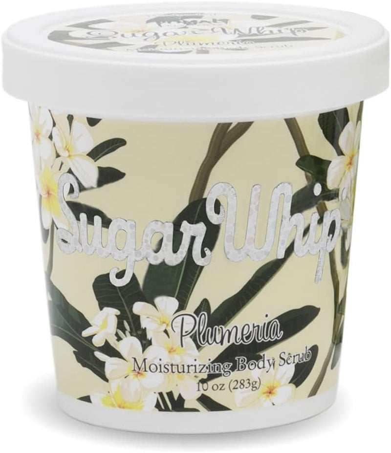 Primal Elements Plumeria Sugar Whip - 10 Ounce Moisturizing Body Scrub - Image 1