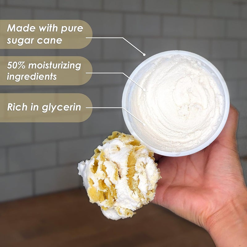 Primal Elements Plumeria Sugar Whip - 10 Ounce Moisturizing Body Scrub - Image 5