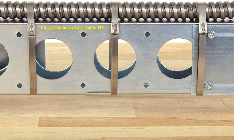 Litost® Stainless Steel Cable Tie Ball Lock Type SS316 (Uncoated) SS Locking Cable Zip Tie Size 100MM /4 Inch/Pack of = 25 Nos. - Image 5