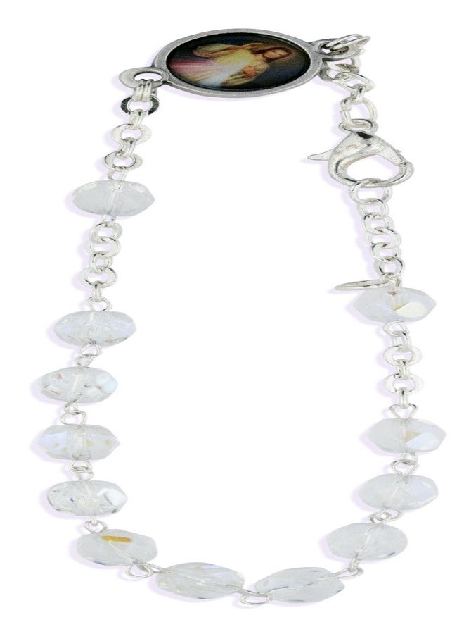 VENERARE Vatican Imports Crystal One Decade Rosary Bracelet (Crystal) - Image 1